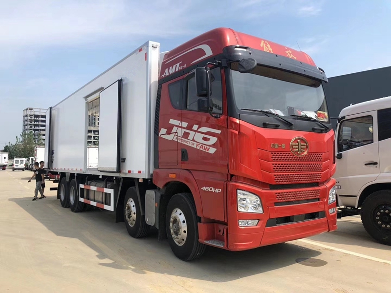 解放JH6國六前四后八冷藏車 解放JH6國六前四后八冷藏車